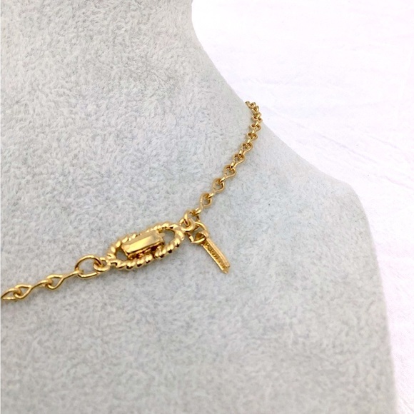 Vintage D'Orlan Blue And Gold Necklace - Picture 3 of 3